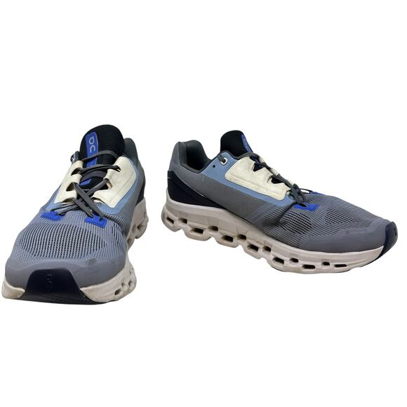 On Running Cloudstratus Sneakers Textile Swiss Engineering Blue Mens Size 9.5 - Picture 5 of 12